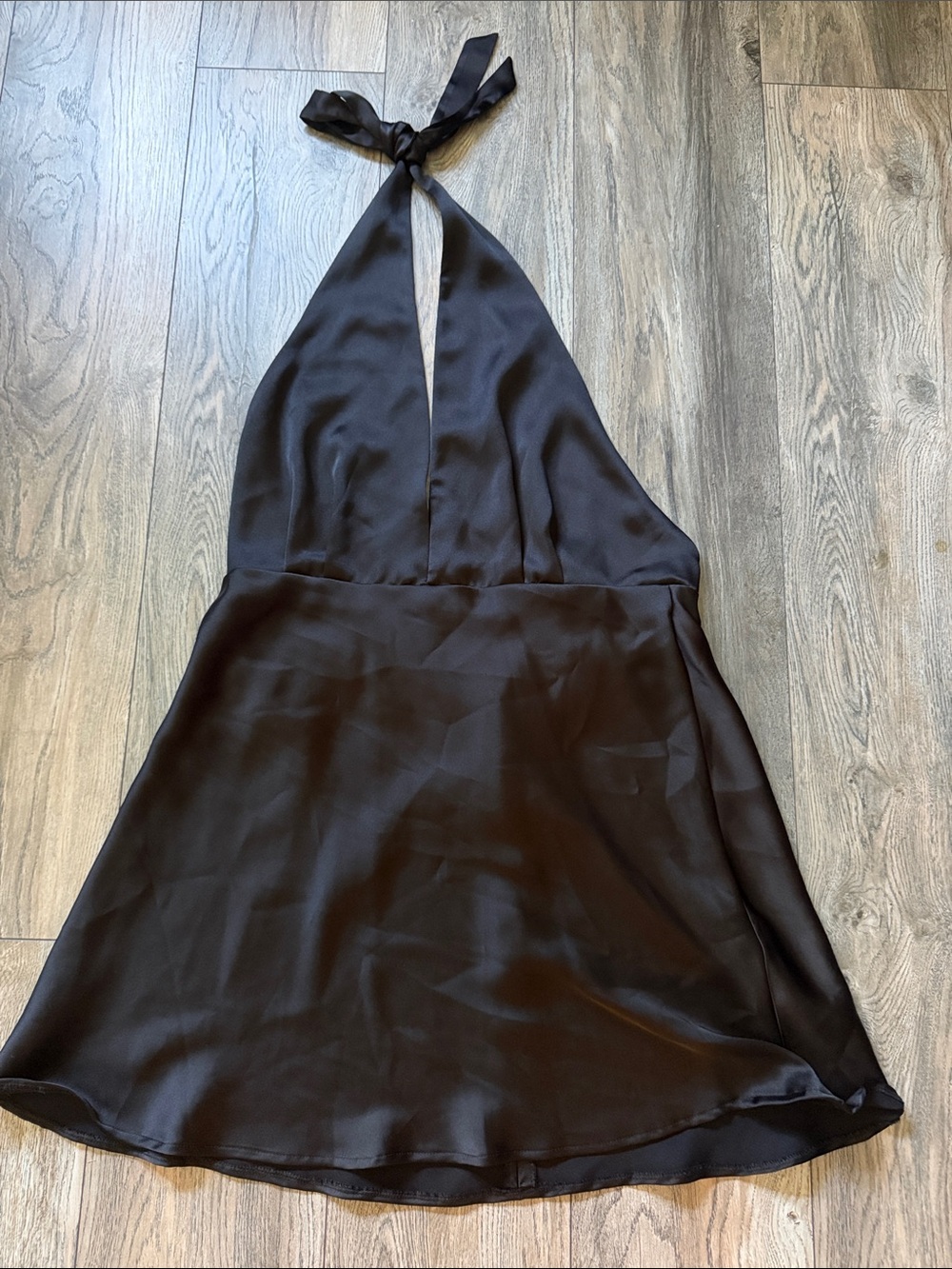 Zara Black Halter Mini Dress